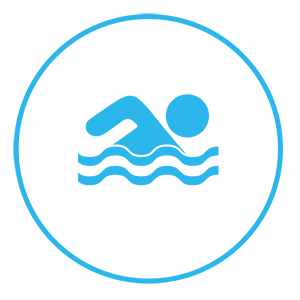 swimming icon blue