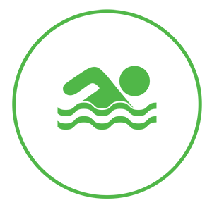 swimming icon green